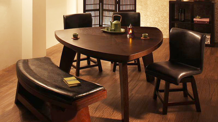 ベトナムにて購入 木製テーブル アンティーク ガラス天板 アジア家具 ...